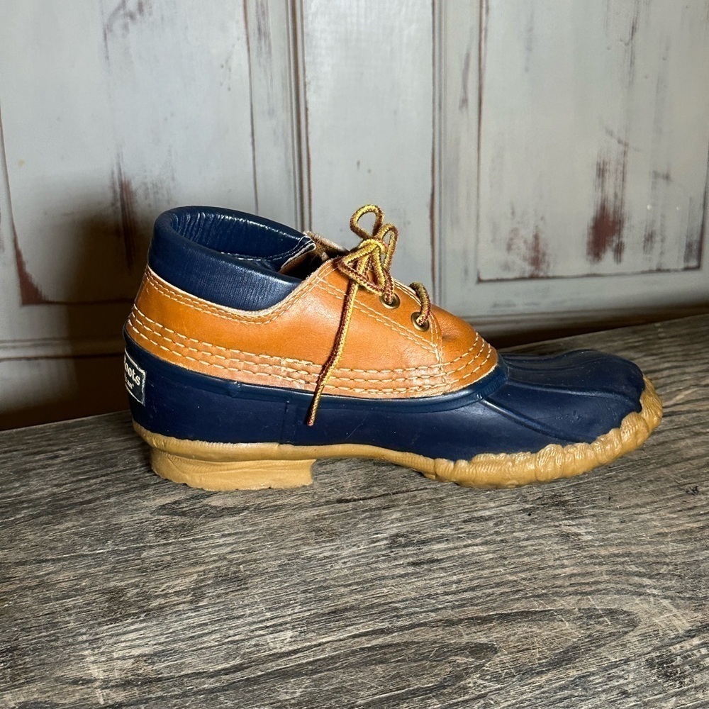 L.L. Bean Gumshoes 3-Eye Waterproof Vintage Mid Ankle Bean Boots Womens Sz 5 USA - Picture 5 of 10